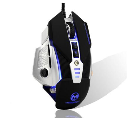 3200DPI 8D USB Wired Aggravated gaming mouse metal backplane